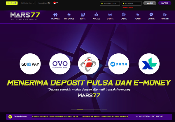 Situs Judi Slot Online via E-money Terpercaya